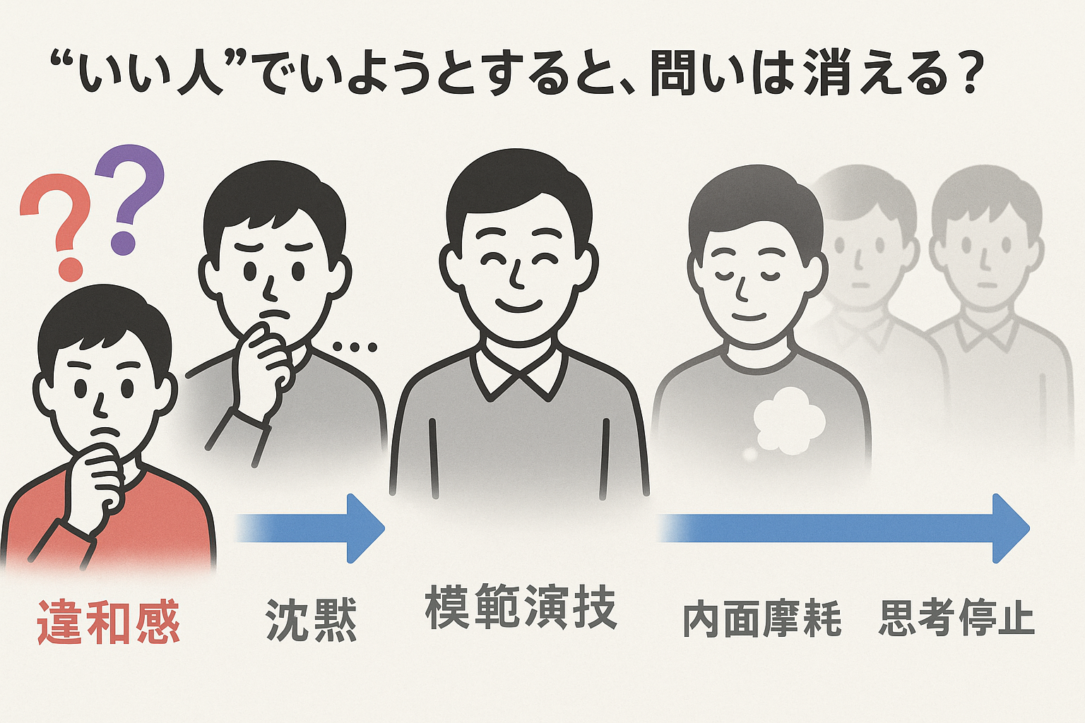 模範と問いの封じ構造図