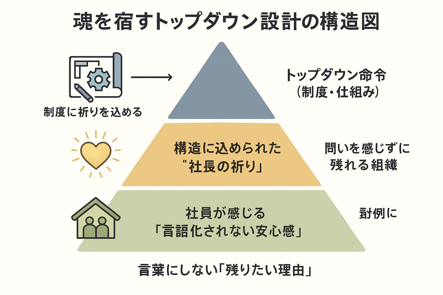 魂を宿すトップダウン設計の構造図