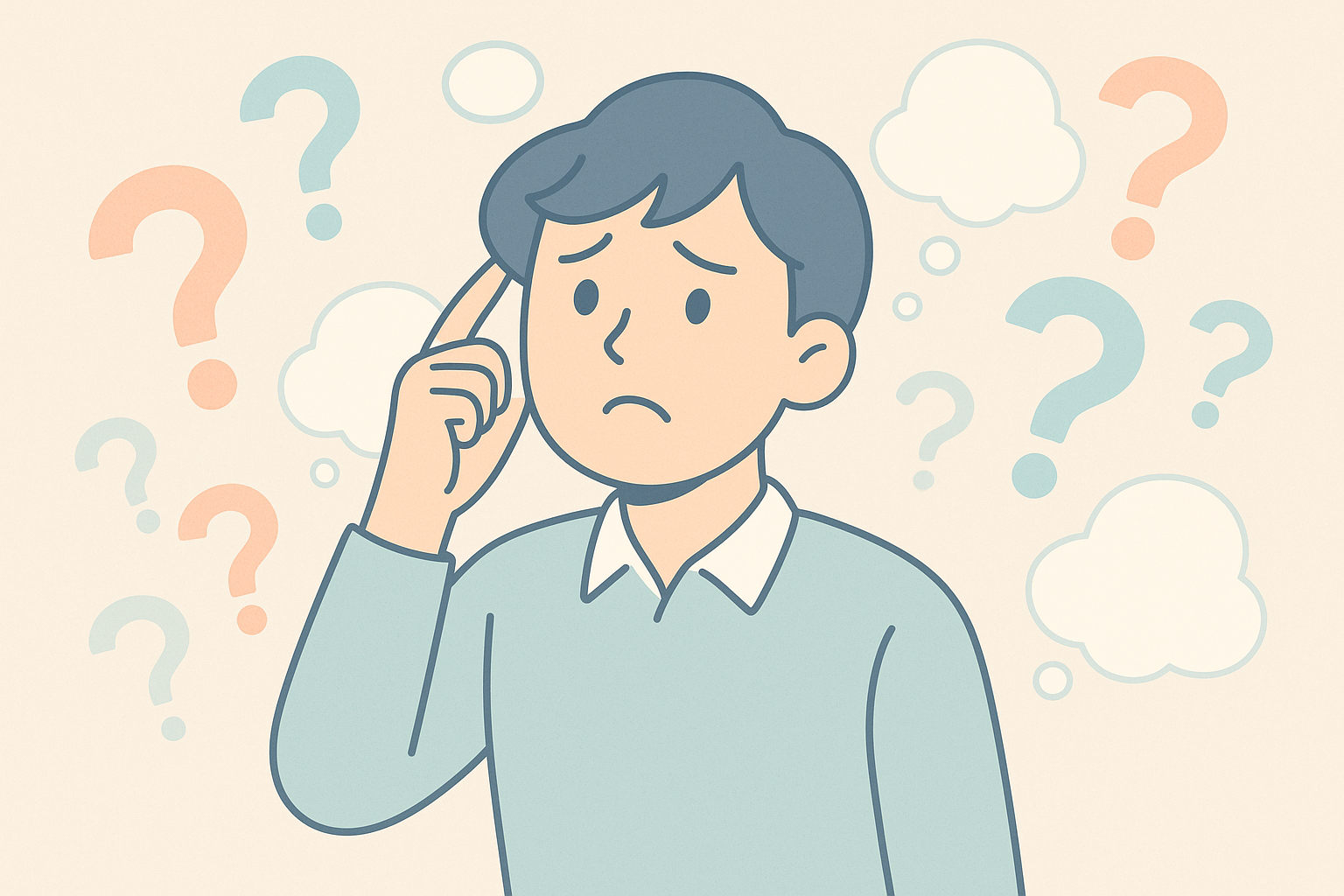 質に対するもやもやした感覚を表すイメージ