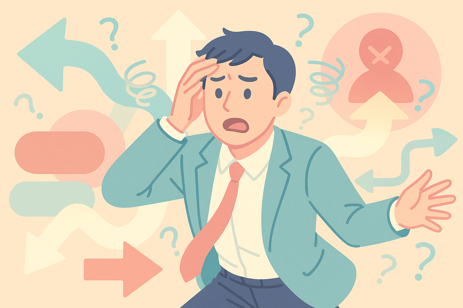 質に対するもやもやした感覚を表すイメージ